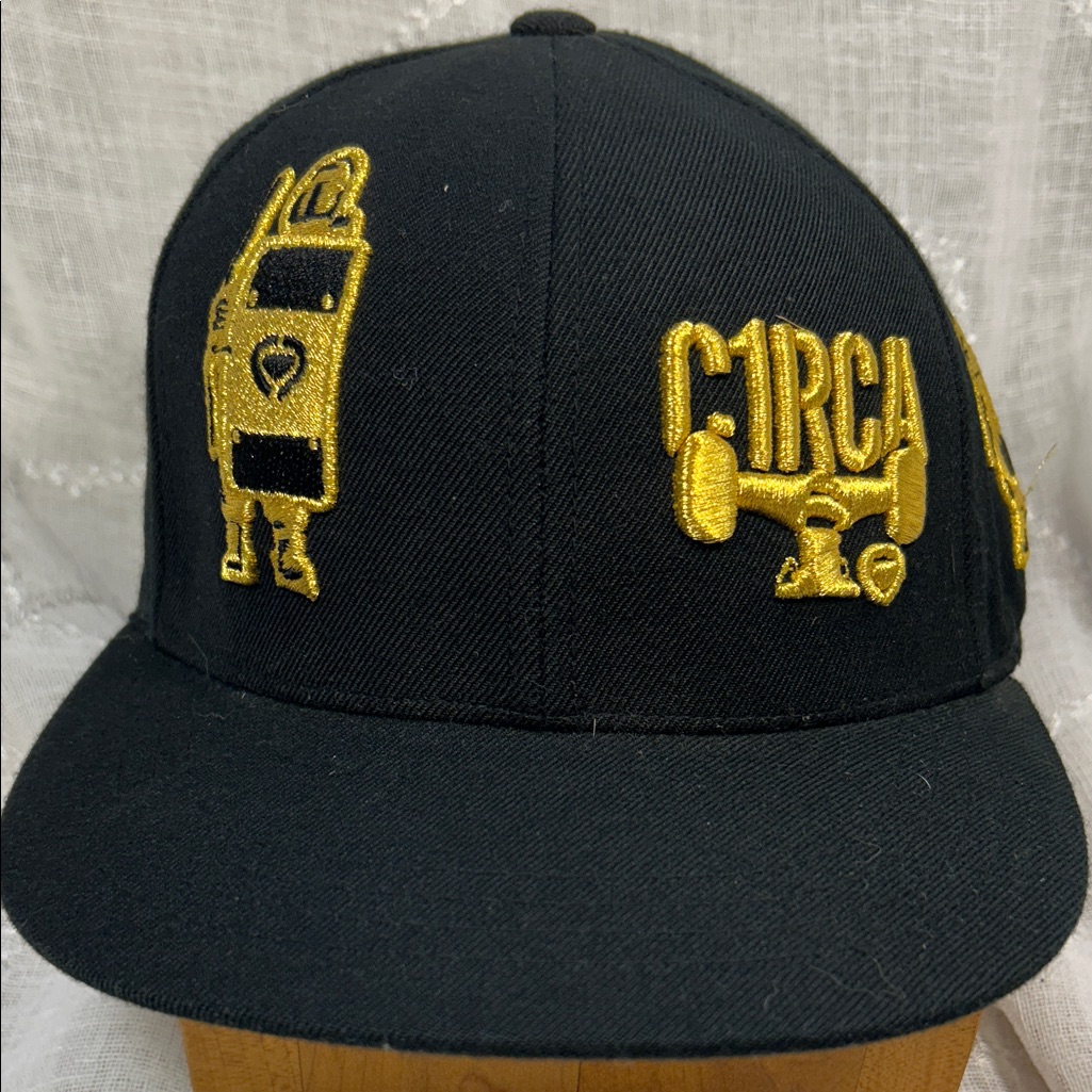 Circa Authentic Baseball Cap Trucker Hat Gold Embroidery